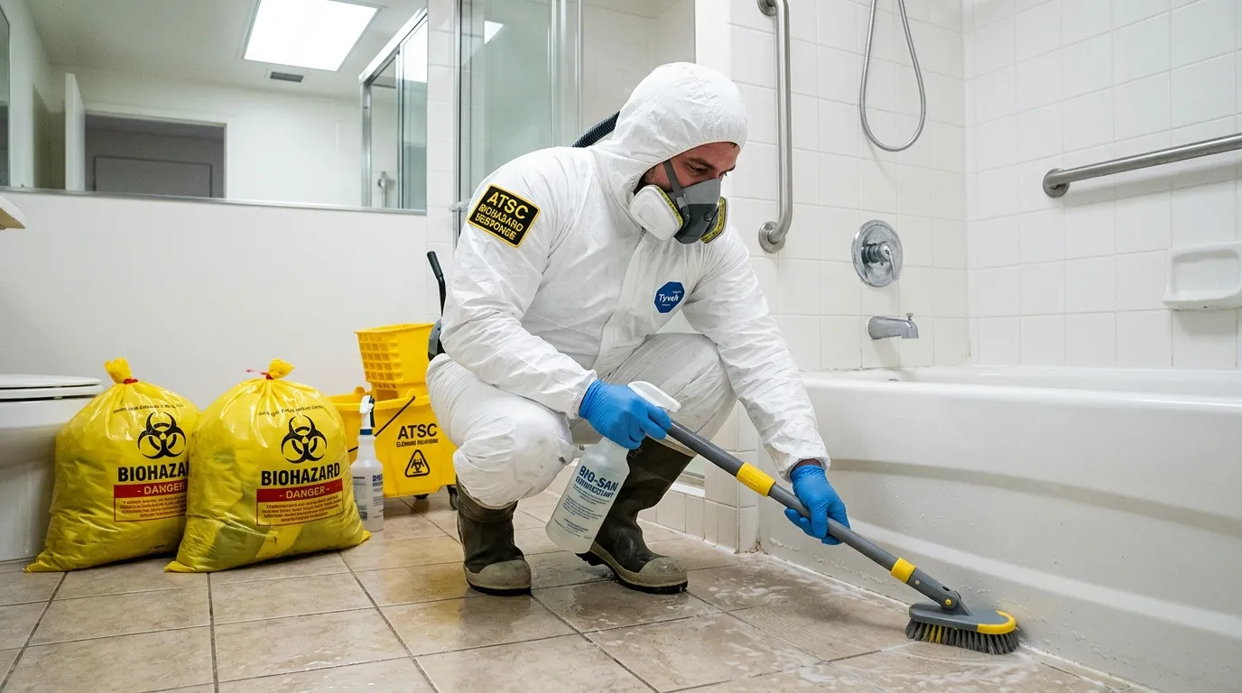 Decontamination equipment deployed for Blood Cleanup in Morris